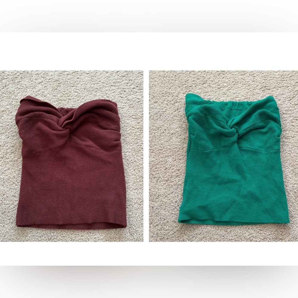 Meladyan Women’s Bundle of 2 Knit Tube Tops
